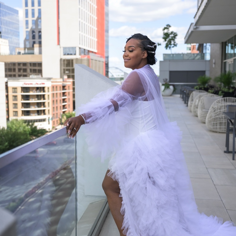 Luxury White Bridal Robe